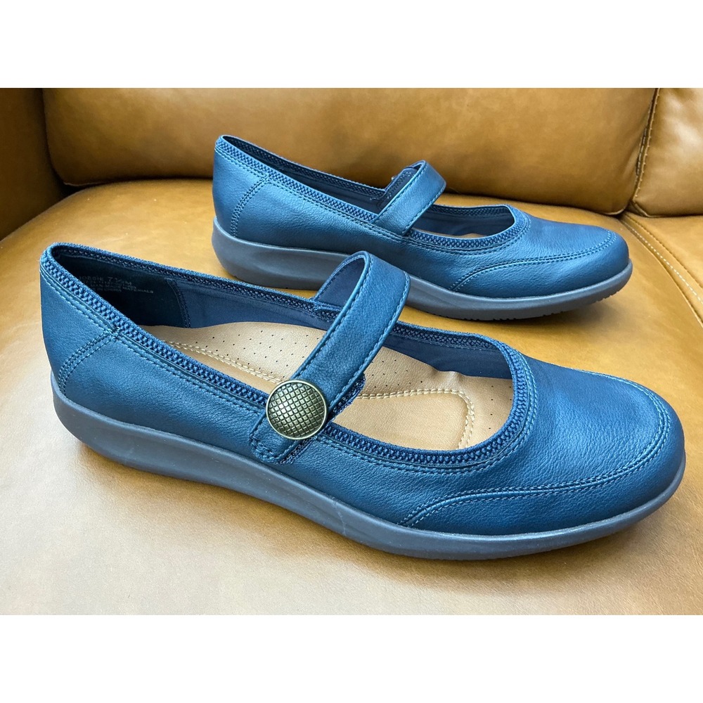 Baretraps Joesie Mary Jane Shoes Womens 7.5 Denim Blue Comfort Flats